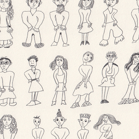 Графическая серия "Strange people".