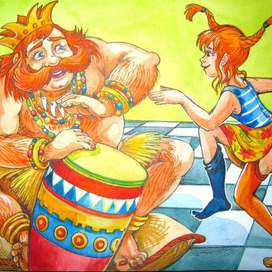 ПЕППИ  ДЛИННЫЙ ЧУЛОК ТАНЦУЕТ ТУЗЕМНЫЙ ТАНЕЦ