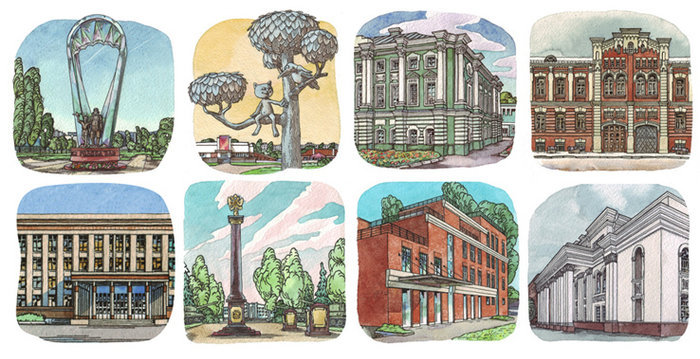 Воронеж, памятники, университет, музеи и драмтеатры