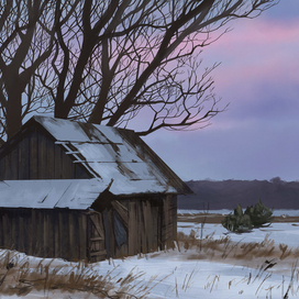 зимний пейзаж 3