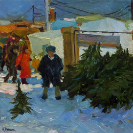 Продавец елок