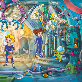 На космическом корабле