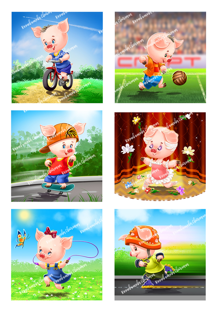 Свинята-спортсменчики