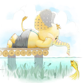 Слоники, серия иллюстраций. Часть 1