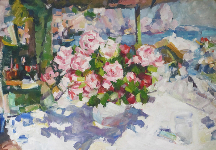 К. Коровин Розы 1912 (копия)