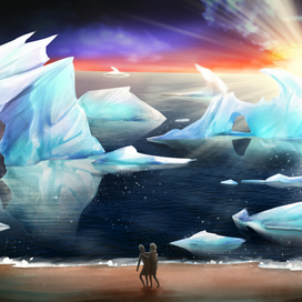 Иллюстрация к комиксу "Дары бродячих льдов"