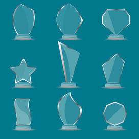 Сет стеклянных наград