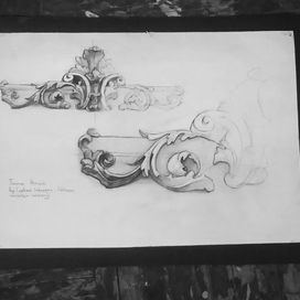 Ескиз гипсовой лепки