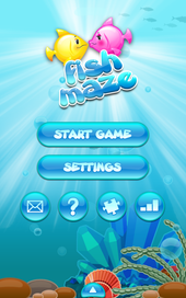 Меню игры  "Fish maze"