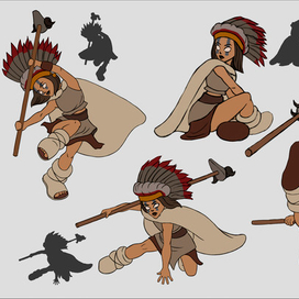 Шаман, позы и движения