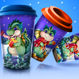 Концепт дизайн стаканчиков для кофе