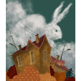 Дом Амели. Иллюстрация для серии открыток