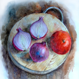 Офощи на доске.