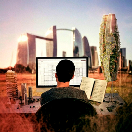 An architect at work