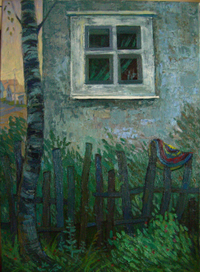 окно у березки