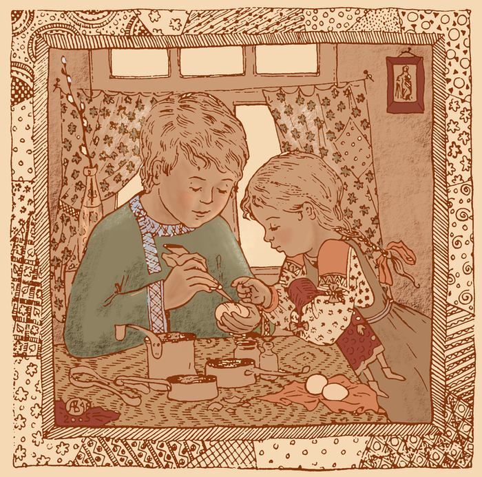 Пасхальная открытка - вариации