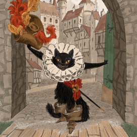 "Кот в сапогах" Ш.Перро для изд. Kadimah