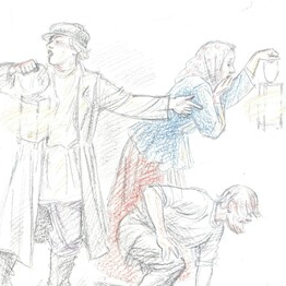 Иллюстрация к пьесе "Гроза" для издательства "Речь" 2022