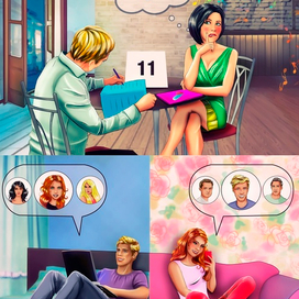 иллюстрации для сайта знакомств