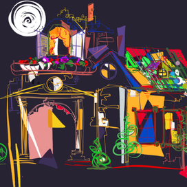 Спящий дом. Sleeping house. 