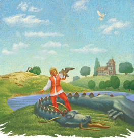 сокол и голубь