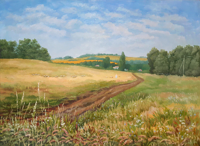 Кубанские просторы. Дорога