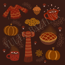 Паттерн/плакат/наклейки