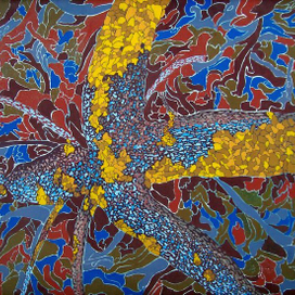 Эскиз принта для майки.Орнамент в стиле "Беларусь-Ямайка"))))