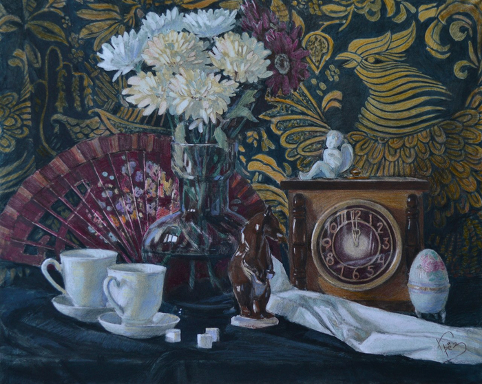 натюрморт с веером