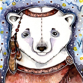 Полярный мишка- вождь племени