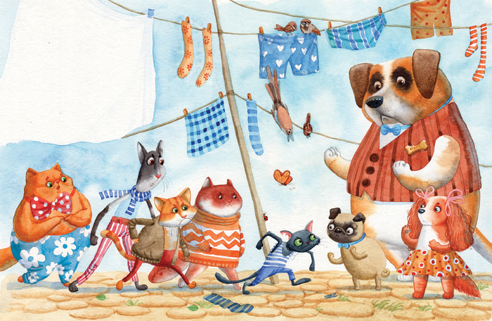 если кошка с собакой встречается...