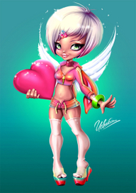 Девочка-ангел с сердцем