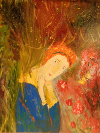 У Маруси. Школьница.