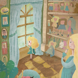 Иллюстрация про принцессу