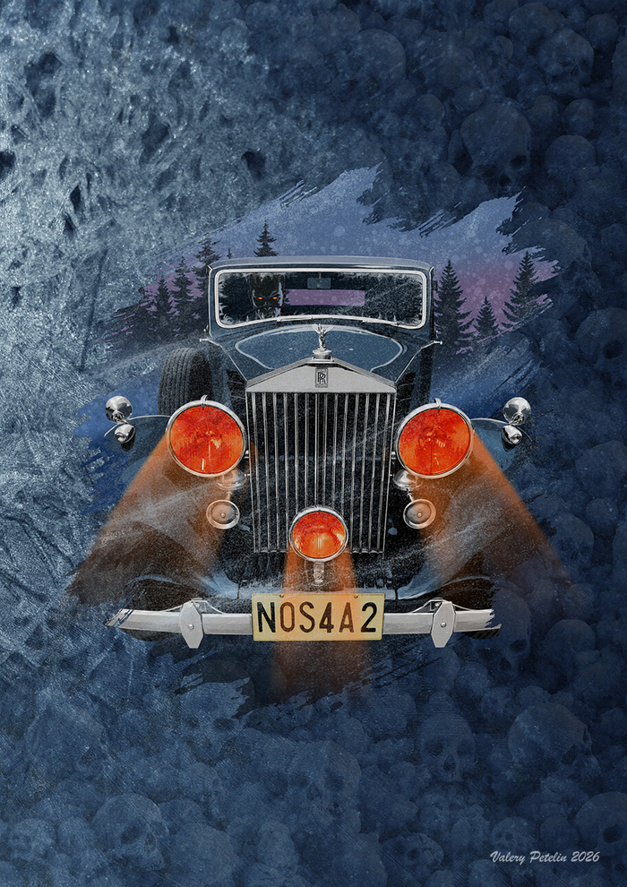 Cover for Joe Hill's novel *NOS4A2*