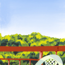 Жара. Вид с балкона