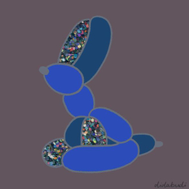 Брошь "Заяц"