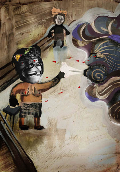 Он вызывал меня на бой, а ветер Насмешливо свистел ему в ответ.