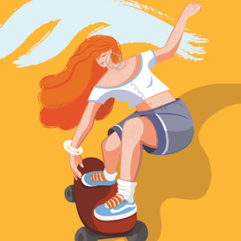 Девушка ветер