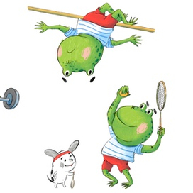 Лягушонок спортсмен