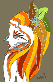 Девушка с цветком