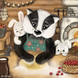 Лесные каникулы: выпечка с бабушкой барсучихой