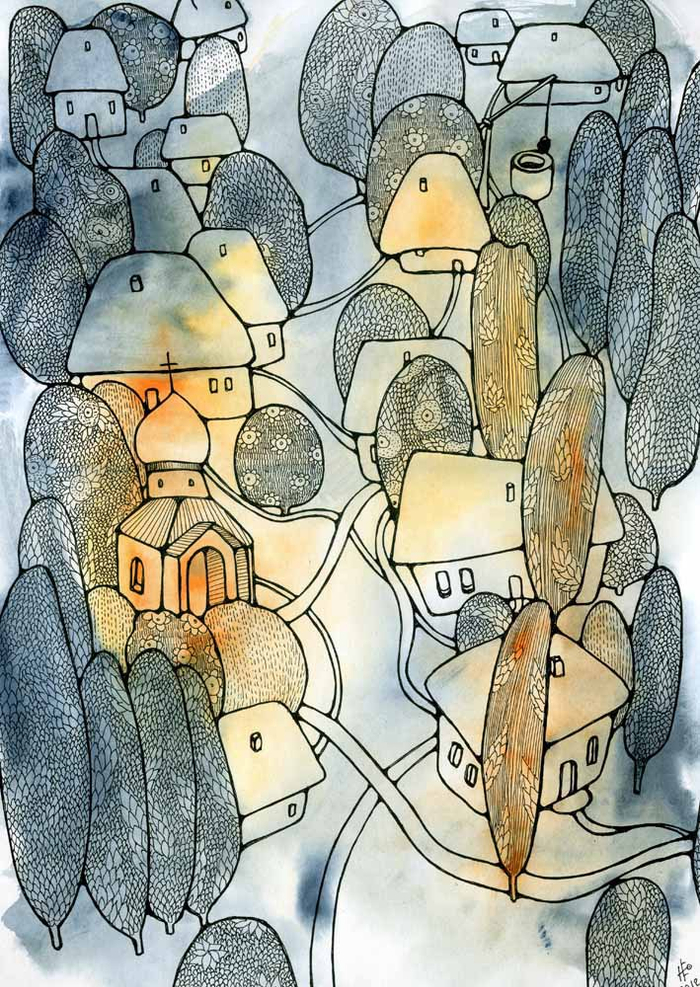 Вечер. И тишина как кружево..