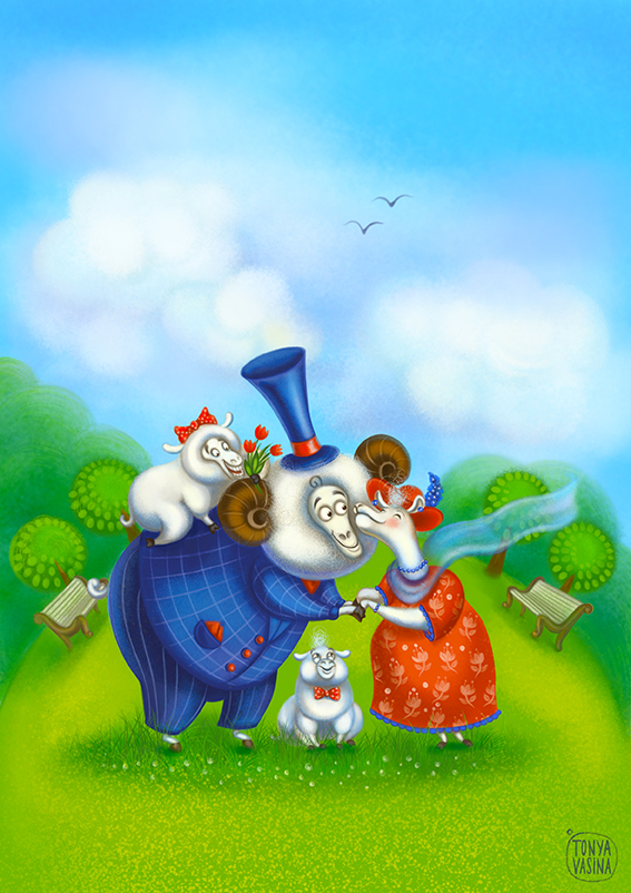 романтичные овечки