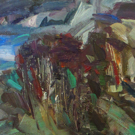 утёс у озера