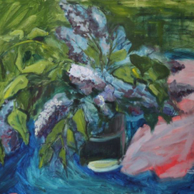 Сирень на траве