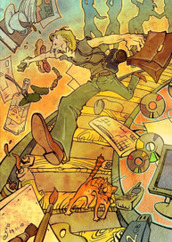 Бегущий по рельсам