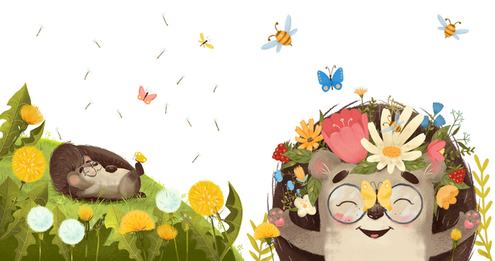 «Ёжик и солнечное лето» Для издательство Clever