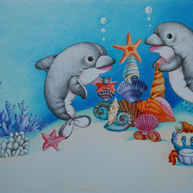 плюшевые дельфины