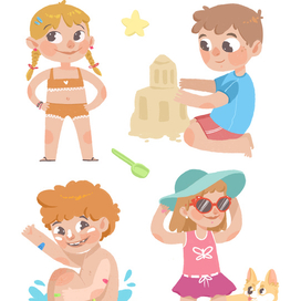 Персонажи для детского журнала